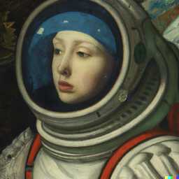 an astronaut, painting by Sandro Botticelli generated by DALL·E 2